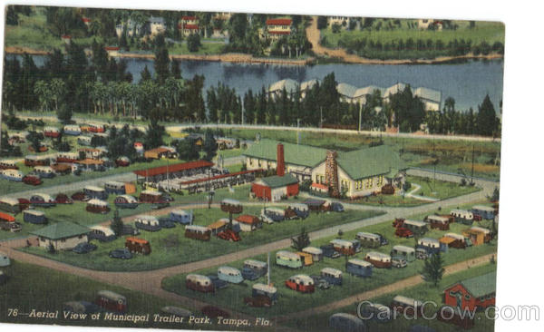 Aerial View of Municipal Trailer Park Tampa Florida