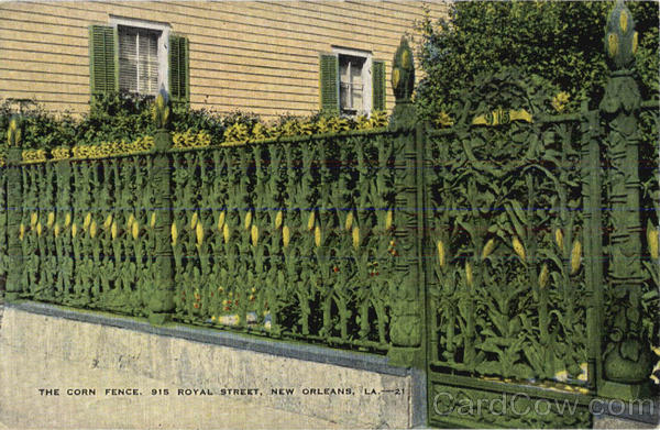 The Corn Fence, 915, Royal Street New Orleans Louisiana