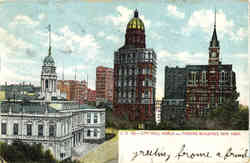 City Hall World and Tribune Buildings Postcard