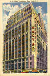 R.H. Macy Company Postcard