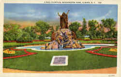 Kings Fountain, Washington Park Postcard