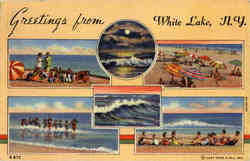 Greetings from White Lake Postcard