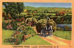 Greetings from Lake Huntington Postcard
