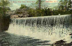 Bronx River Dam, Bronx Park Postcard