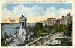 Riverside Drive Showing Soldiers' and Saillors' Monument Postcard