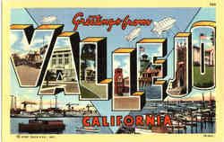 Greetings From Vallejo Postcard