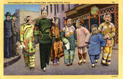 Picturesque Costumes, Chinatown Postcard