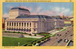 War Memorial and Opera House, Civic Center Postcard