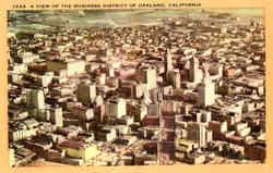 A View of The Business District of Oakland Postcard