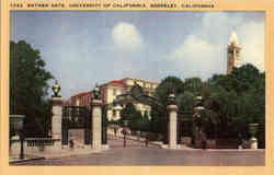 Sather Gate, University of California Postcard