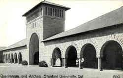 Quadrangle and Arches, Stanford University Postcard