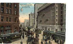 Market and Kearney Street Postcard