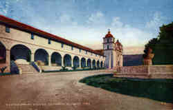 Santa Barbara Mission Postcard
