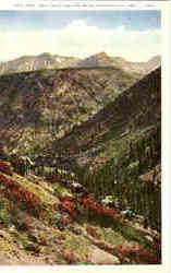 The Drop into Kern Canyon near Porterville Postcard