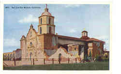 San Luis Rey Mission Postcard
