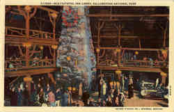 Old Faithful Inn Lobby Postcard