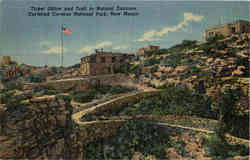 Ticket Office and Trail to Natural Entrance Postcard