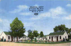 Colonial Court, 2715 East, 9th Street Postcard