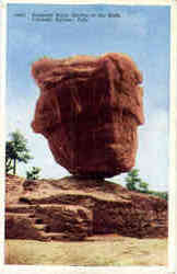 Balanced Rock, Garden of the Gods Postcard