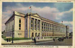 United States Post Office, Court House and Custom House, New Post Office Postcard