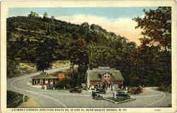 Chimney Corner Junction, Route 60, 19 and 21, near Postcard