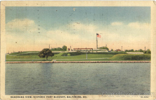 Panorama View Historic Fort McHenry Baltimore Maryland