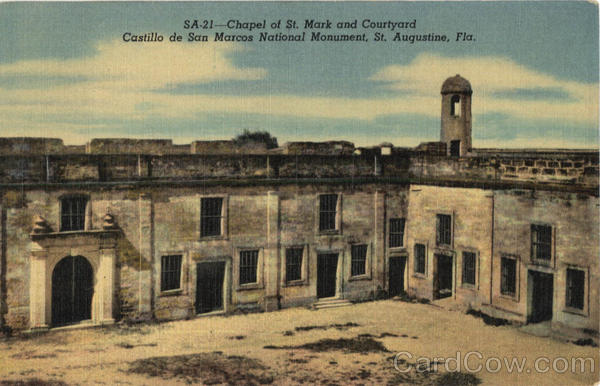 Chapel Of St. Mark And Courtyard Castillo De San Marcos National Monument St. Augustine Florida Chapel Of St. Mark And Courtyard Castillo De San Marcos National Monument St. Augustine Florida