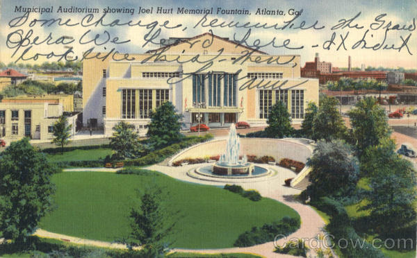 The Joel Hurt Memorial Fountain Atlanta Georgia