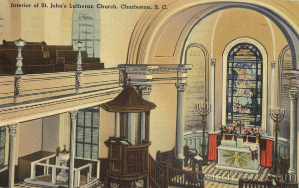 Interior Of St. John's Lutheran Church Charleston South Carolina