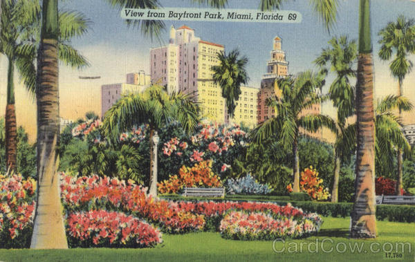 View From Bayfront Park Miami Florida