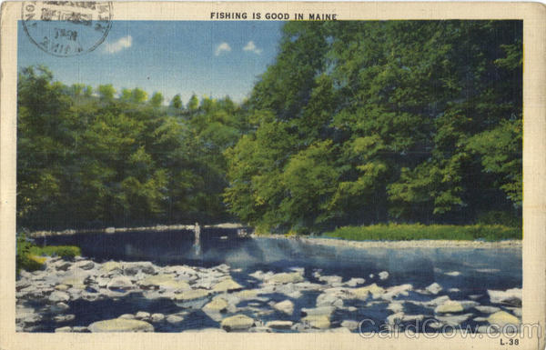 Fishing Is Good In Maine Scenic