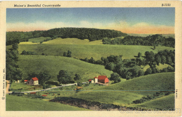 Maine's Beautiful Countryside Scenic