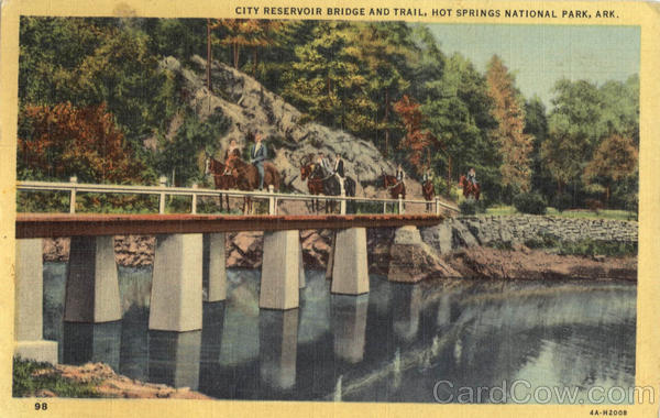 City Reservoir Bridge And Trail Hot Springs National Park Arkansas