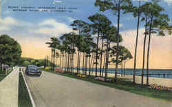 Scenic Highway Mississippi Gulf Coast Biloxi, MS Postcard Postcard