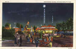 Enchanted Island 1933 Chicago World's Fair Postcard