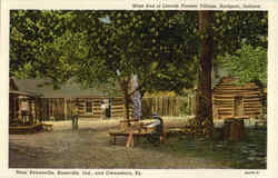 West End Of Lincoln Pioneer Village Rockport, IN Postcard Postcard