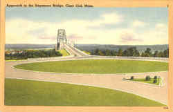 Approach To The Sagamore Bridge Postcard