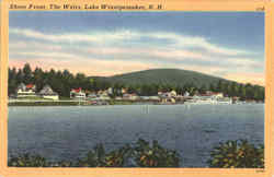Shore Front, The Weirs Lake Winnipesaukee, NH Postcard Postcard