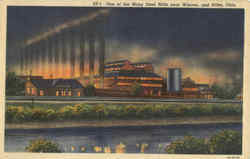 ST-1 One Of The Many Steel Mills Near Warren And Niles Ohio Postcard Postcard