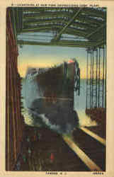 Launching At New York Shipbuilding Corp. Plant Camden, NJ Postcard Postcard