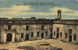 Chapel Of St. Mark And Courtyard Castillo De San Marcos National Monument Postcard