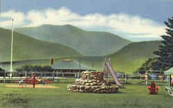 Playground And Golf Course Postcard