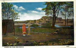 Pueblo De Taos Scenic, NM Postcard Postcard