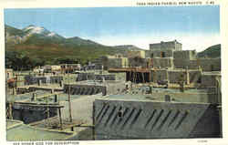 Taos Indian Pueblo Scenic, NM Postcard Postcard