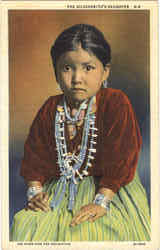 The Silversmith's Daughter Native Americana Postcard Postcard