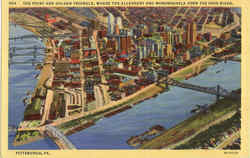 The Point And Golden Triangle Pittsburgh, PA Postcard Postcard