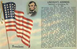 Lincoln's Gettysburg Address Postcard