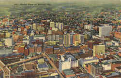 Aerial View Of Atlanta Postcard