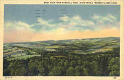 West View From Gambrill Park Frederick, MD Postcard Postcard