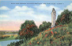 Black Hawk Monument On Eagle's Nest Bluff Postcard